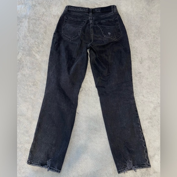 A&F Vintage Stretch Denim - Curve Love Ultra High Rise 90s Straight /size: 28/6S - Picture 5 of 9
